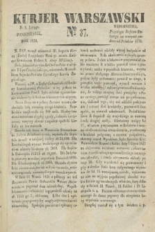 Kurjer Warszawski. 1830, № 37 (8 lutego)