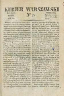 Kurjer Warszawski. 1830, № 38 (9 lutego)