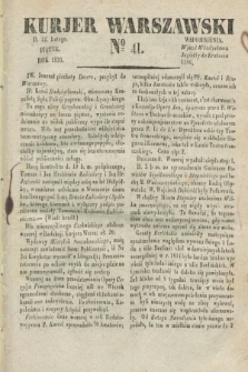 Kurjer Warszawski. 1830, № 41 (12 lutego)