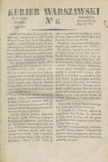 Kurjer Warszawski. 1830, № 45 (16 lutego)