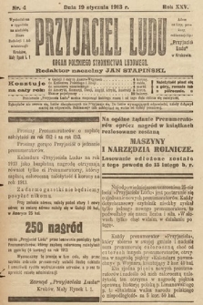 Przyjaciel Ludu : organ Polskiego Stronnictwa Ludowego. 1913 , nr 4