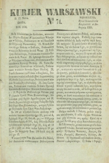 Kurjer Warszawski. 1830, № 74 (17 marca)