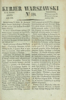 Kurjer Warszawski. 1830, № 110 (24 kwietnia)