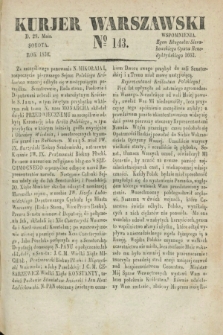 Kurjer Warszawski. 1830, № 143 (29 maia)