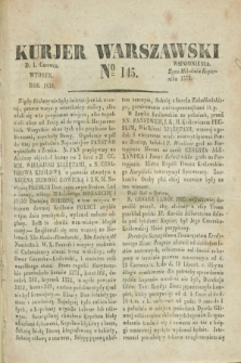 Kurjer Warszawski. 1830, № 145 (1 czerwca)