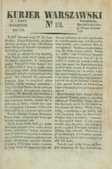 Kurjer Warszawski. 1830, № 151 (7 czerwca)