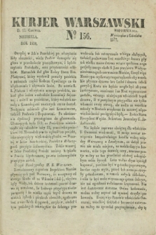 Kurjer Warszawski. 1830, № 156 (13 czerwca)