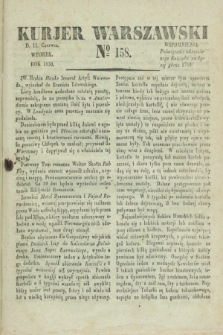 Kurjer Warszawski. 1830, № 158 (15 czerwca)