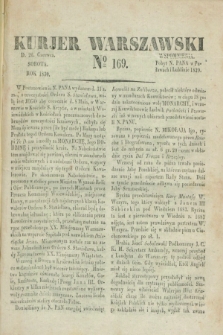 Kurjer Warszawski. 1830, № 169 (26 czerwca)