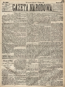 Gazeta Narodowa. 1881, nr 204