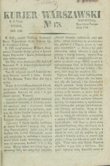 Kurjer Warszawski. 1830, № 178 (6 lipca)