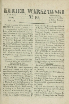 Kurjer Warszawski. 1830, № 186 (14 lipca)