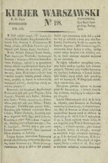 Kurjer Warszawski. 1830, № 198 (26 lipca)