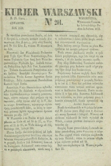 Kurjer Warszawski. 1830, № 201 (29 lipca)