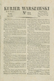 Kurjer Warszawski. 1830, № 222 (20 sierpnia)