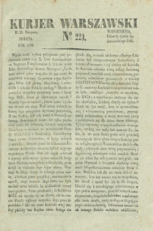 Kurjer Warszawski. 1830, № 223 (21 sierpnia)
