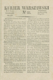 Kurjer Warszawski. 1830, № 225 (23 sierpnia)