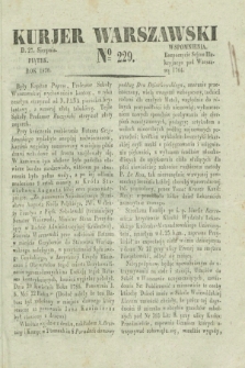 Kurjer Warszawski. 1830, № 229 (27 sierpnia)