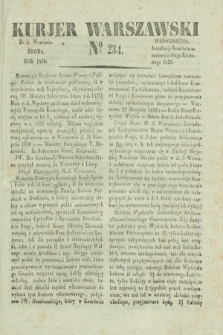 Kurjer Warszawski. 1830, № 234 (1 września)