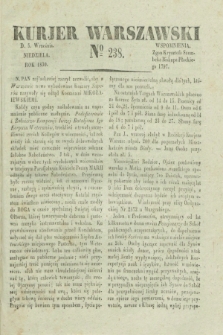 Kurjer Warszawski. 1830, № 238 (5 września)