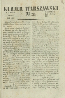 Kurjer Warszawski. 1830, № 240 (7 września)