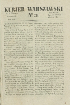 Kurjer Warszawski. 1830, № 248 (16 września)