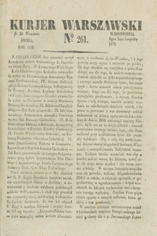 Kurjer Warszawski. 1830, № 261 (29 września)
