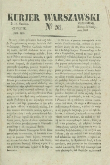 Kurjer Warszawski. 1830, № 262 (30 września)