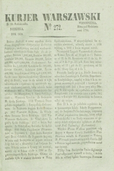Kurjer Warszawski. 1830, № 272 (10 października)