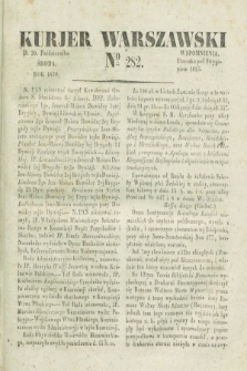 Kurjer Warszawski. 1830, № 282 (20 października)