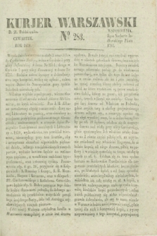 Kurjer Warszawski. 1830, № 283 (21 października)