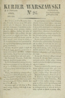 Kurjer Warszawski. 1830, № 285 (23 października)