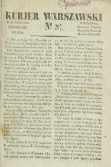 Kurjer Warszawski. 1830, № 287 (25 października)