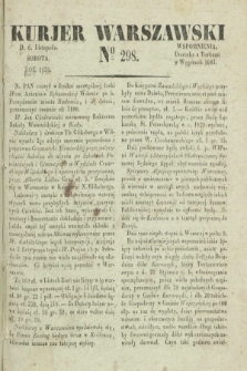 Kurjer Warszawski. 1830, № 298 (6 listopada)