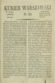 Kurjer Warszawski. 1830, № 323 (2 grudnia)