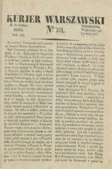 Kurjer Warszawski. 1830, № 331 (10 grudnia)