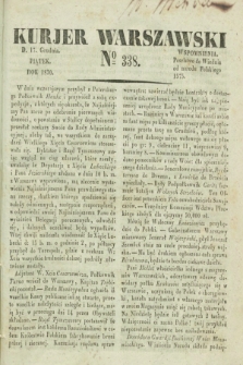 Kurjer Warszawski. 1830, № 338 (17 grudnia)