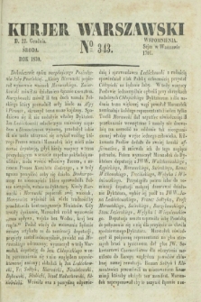 Kurjer Warszawski. 1830, № 343 (22 grudnia)