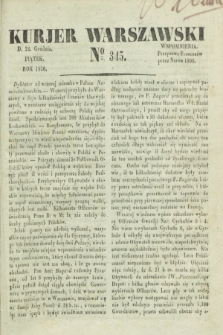 Kurjer Warszawski. 1830, № 345 (24 grudnia)