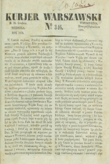 Kurjer Warszawski. 1830, № 346 (26 grudnia)