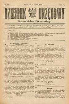 Dziennik Urzędowy Województwa Pomorskiego. 1926, nr 25