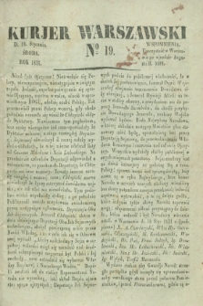 Kurjer Warszawski. 1831, № 19 (19 stycznia)
