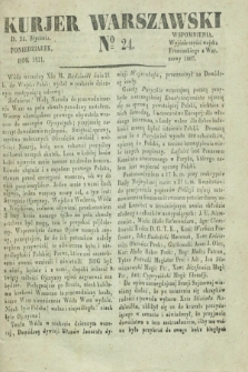 Kurjer Warszawski. 1831, № 24 (24 stycznia)