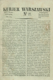 Kurjer Warszawski. 1831, № 27 (27 stycznia)