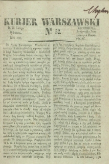 Kurjer Warszawski. 1831, № 52 (22 lutego)