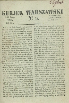 Kurjer Warszawski. 1831, № 55 (25 lutego)