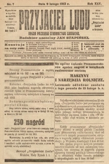 Przyjaciel Ludu : organ Polskiego Stronnictwa Ludowego. 1913 , nr 7
