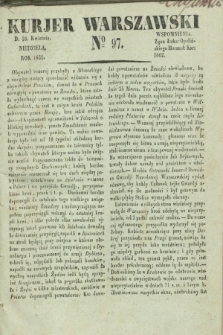 Kurjer Warszawski. 1831, № 97 (10 kwietnia)