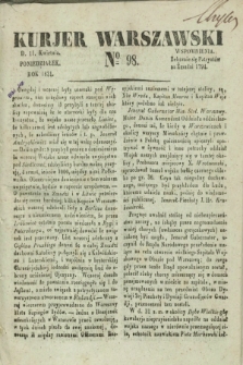 Kurjer Warszawski. 1831, № 98 (11 kwietnia)