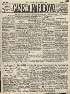 Gazeta Narodowa. 1881, nr 212